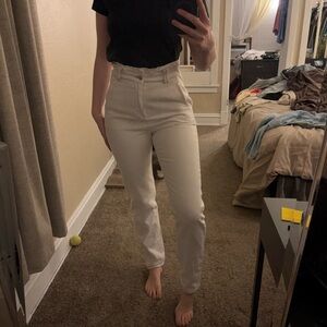 Missguided Tall White High-Waist Jeans